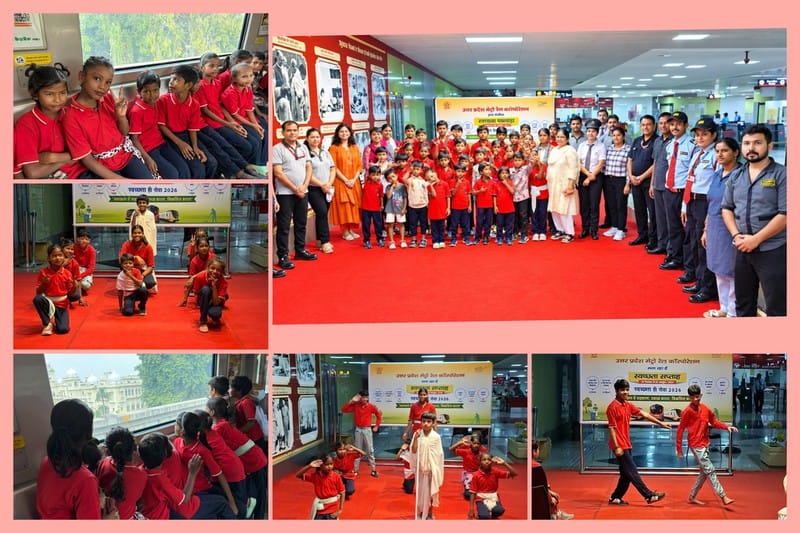 secretariat-metro-station-children-nukkad-natak-swachhata.jpg